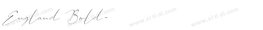 England Bold字体转换